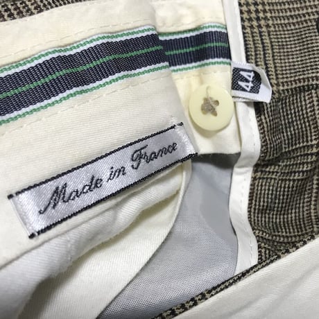 【USED】OLD ENGLAND 2TUCK GLEN CHECK TROUSERS