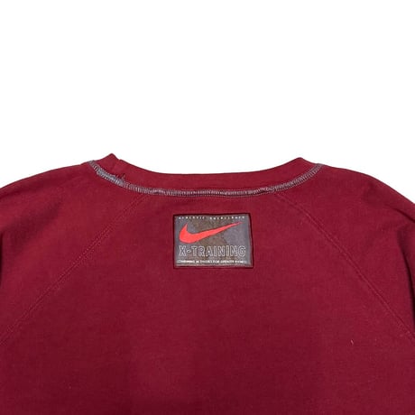 【USED】90's NIKE X-TRAINING SWEATSHIRT BURGUNDY