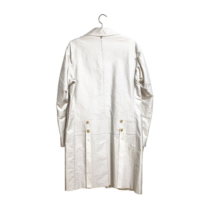 USED】HELMUT LANG 2004SS RAIDERS COAT OFF-WHITE USED】HELMUT LANG 2004SS RAIDERS COAT OFF-WHITE