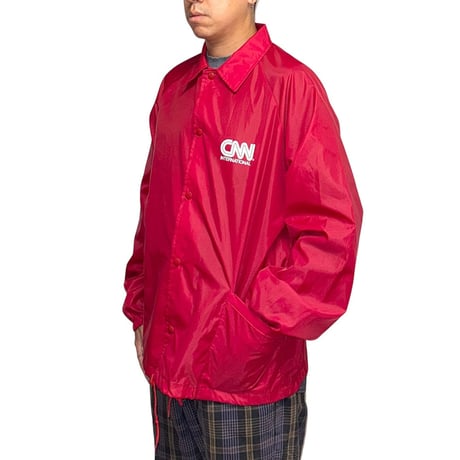 【USED】90's CNN International Coach Jacket Made in USA