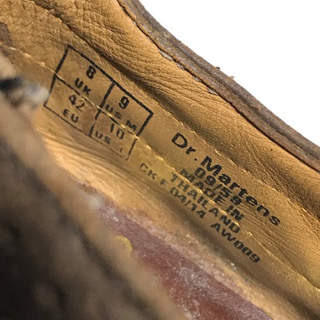 【USED】DR. MARTENS WING TIP SHOES GOLD