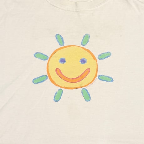 【USED】90's FRESH PRODUCE SMIING SUN T-SHIRT