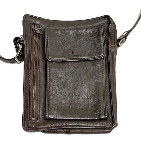 【USED】90'S LEATHER UTILITY POCKET MINI SHOULDER BAG