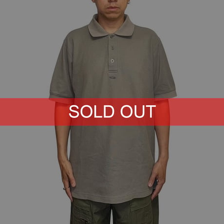 【USED】00's OAKLEY METAL PARTS POLO SHIRT