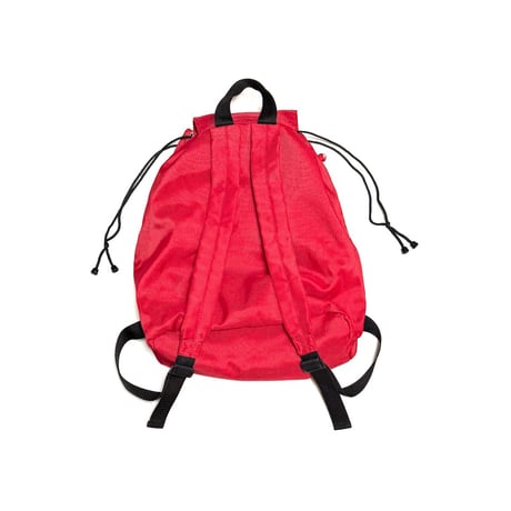 【USED】90's ARMANI JEANS Red Nylon Drawstring Backpack