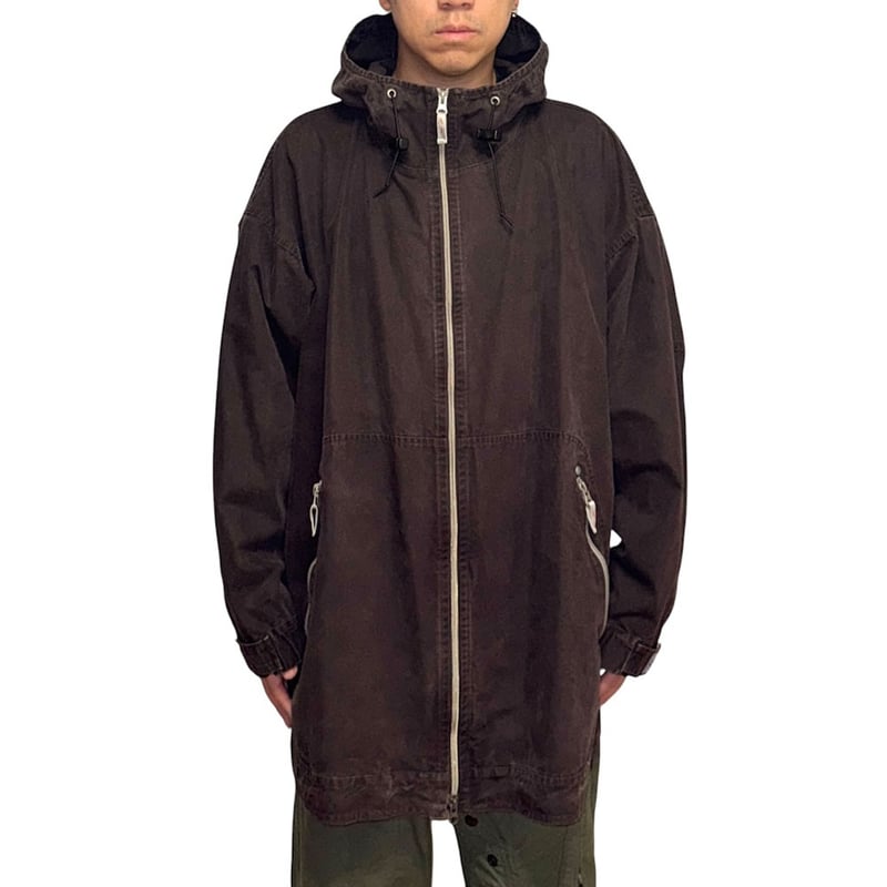 古*売様 90s Armani jeans イタリア製 マウンテンパーカー　ダウ USED】90's ARMANI JEANS Oversized Cotton Hooded
