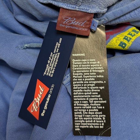 【DEAD STOCK】00's Budweiser King of Beers Garment Dyed Hoodie