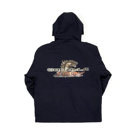 【USED】90'S GODZILLA PADDED HOOD JACKET SIZE:M