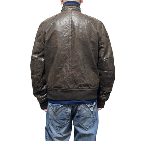【USED】90'S-00'S BELSTAFF LEATHER MOTORCYCLE JACKET