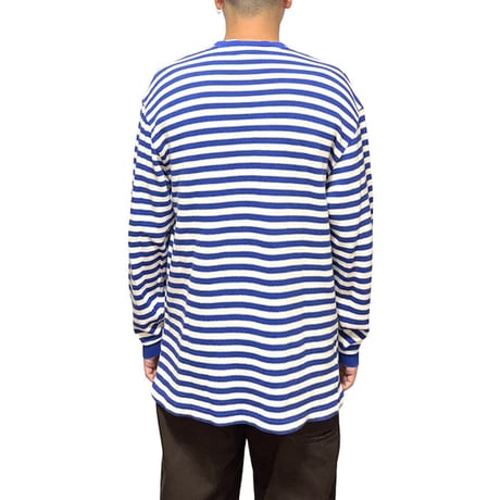 【USED】90'S-00'S OLD GAP BORDER COTTON KNIT SWEATER