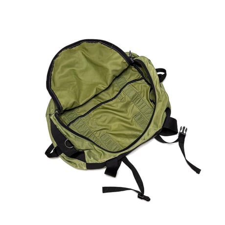 【USED】90's bitch skateboards Nylon Duffle Bag Olive