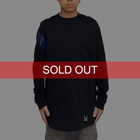 【USED】Fred Perry x Raf Simons 2018AW VINYL TAPE L/S T-SHIRT