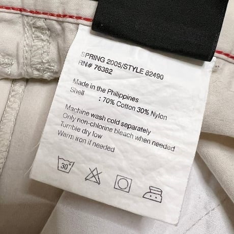 【USED】00's Timberland CARGO SHORTS OFF WHITE