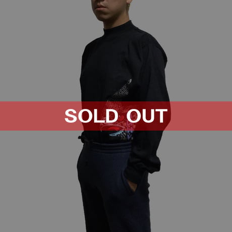 【DEAD STOCK】80'S POWELL "TONY HAWK" L/S T-SHIRT BLACK