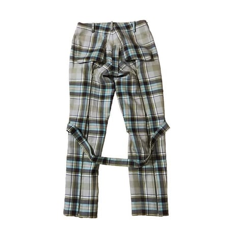 【USED】90'S VIVIENNE WESTWOOD TARTAN CHECK BONDAGE TROUSERS