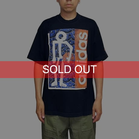 【USED】80's adidas STREET BALL T-SHIRT