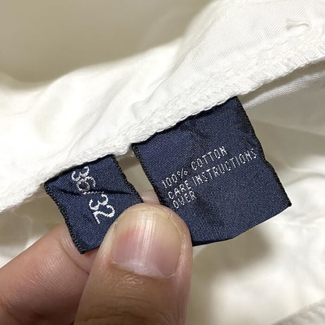 【USED】90'S-00'S POLO BY RALPH LAUREN CARGO PANTS WHITE 36/32