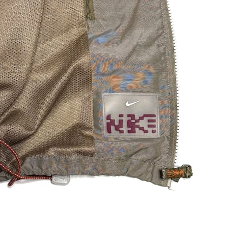 【USED】00's NIKE Technical Hood Jacket Taupe Grey