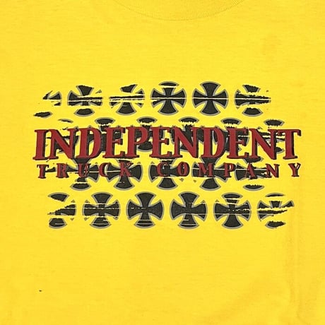 【USED】90'S INDEPENDENT TRUCK COMPANY T-SHIRT YELLOW
