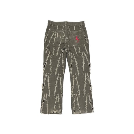 【USED】00'S GRIFFIN BLADECUT SLASH PANTS