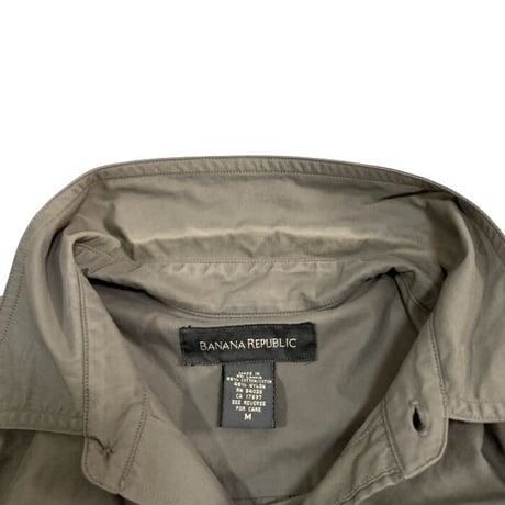 【USED】00'S BANANA REPUBLIC COTTON NYLON SHIRT