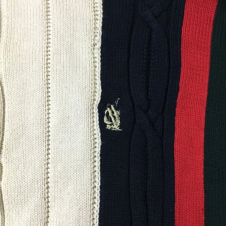 【USED】90'S NAUTICA COTTON KNIT SWEATER