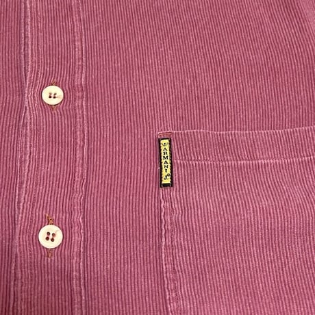 【USED】90'S ARMANI JEANS RAYON CORDUROY B.D.SHIRT