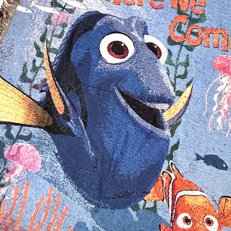 【USED】00's DISNEY FINDING NEMO WOVEN BLANKET