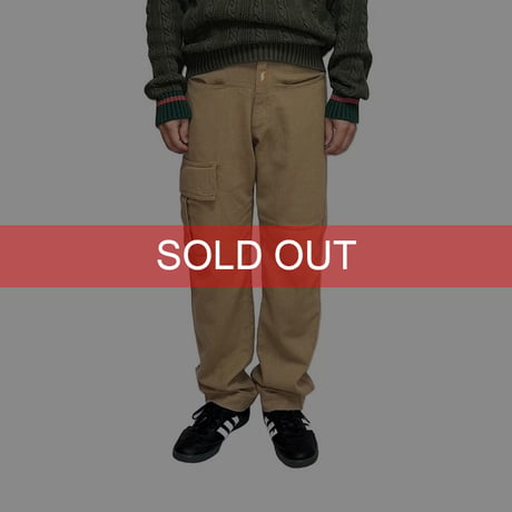 【USED】90's W.&L.T. MIX WOOL SINGLE CARGO POCKET PANTS