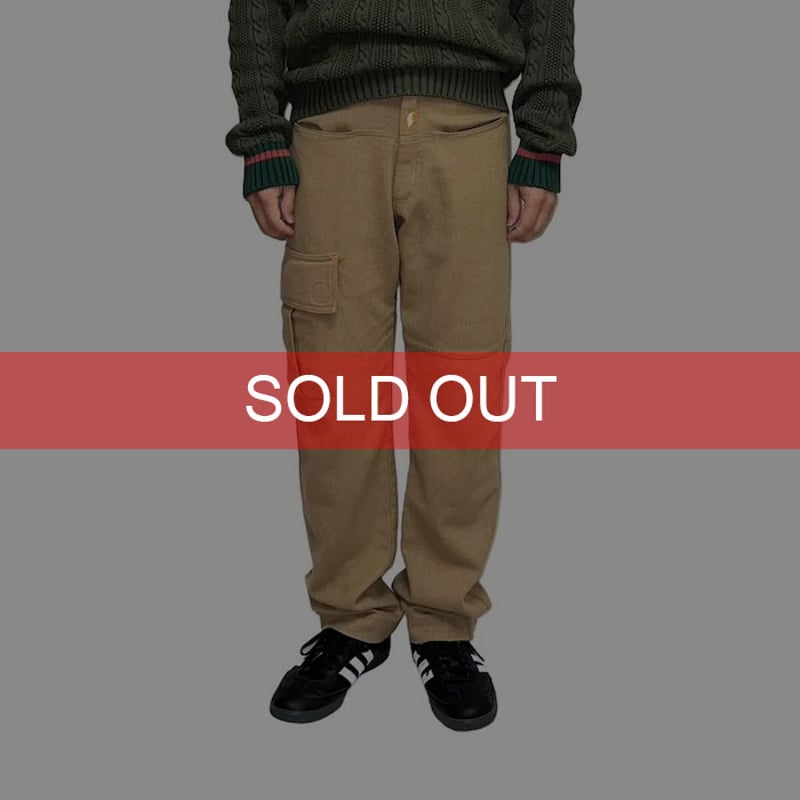 USED】90's W.&L.T. MIX WOOL SINGLE CARGO POCKET