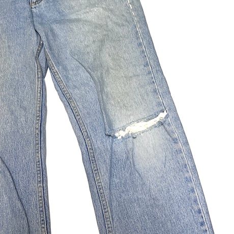 【USED】90'S DKNY JEANS DAMAGED DENIM PANTS