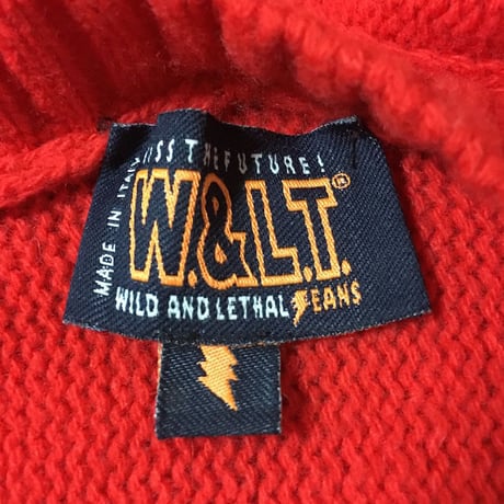 【USED】90'S W&LT JEANS KNIT HOOD STALL