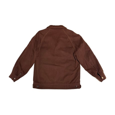 【USED】80's Yves Saint Laurent YSL Monsieur Brown Moleskin Work Jacket