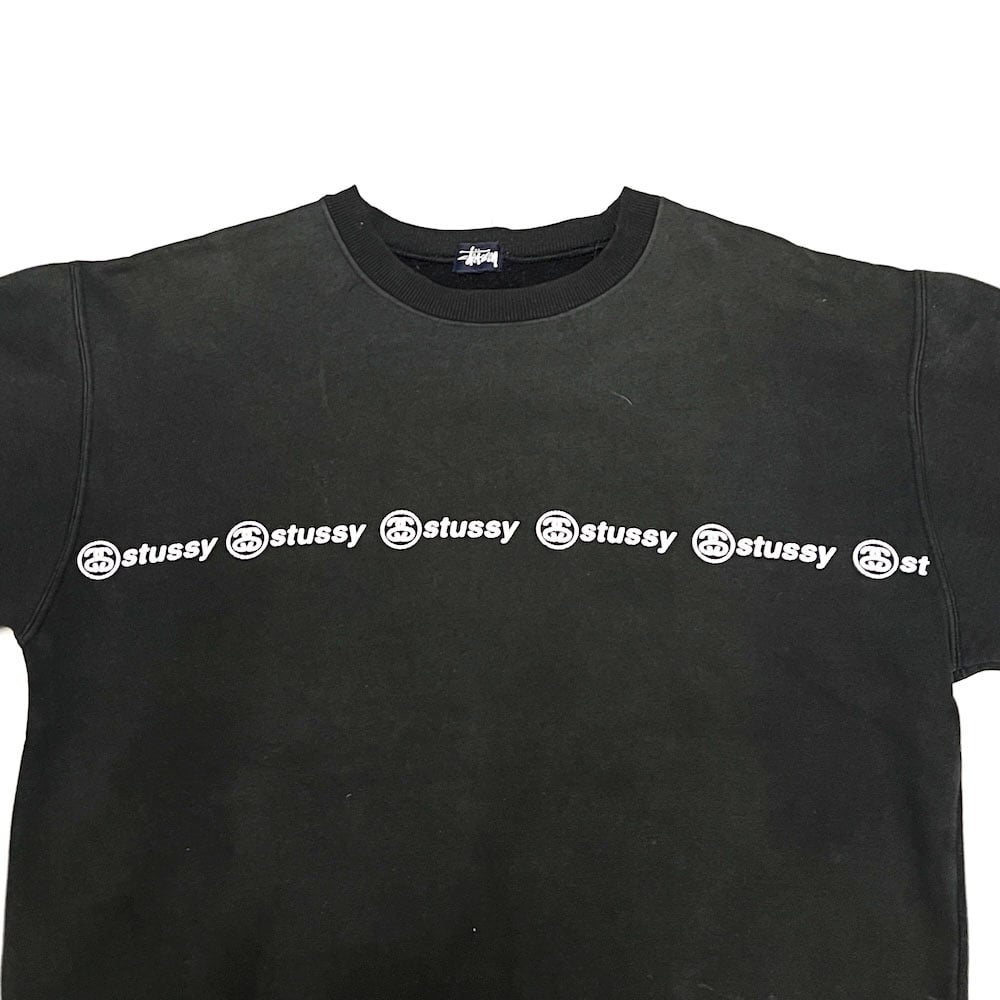 USED】90's STUSSY CHANEL LOGO LINE SWEATSHIRT |