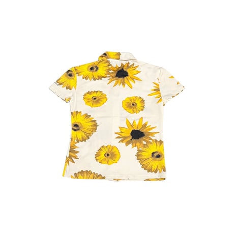 【USED】00's CK Calvin Klein Jeans Sunflower Button-Up Shirt Made in Italy