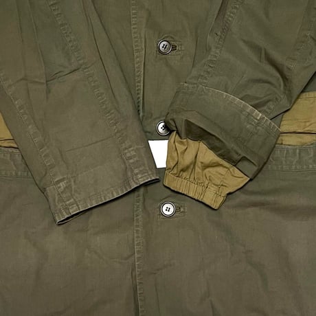 【USED】HELMUT LANG 1999 LINE PAINT FIELD COAT KHAKI