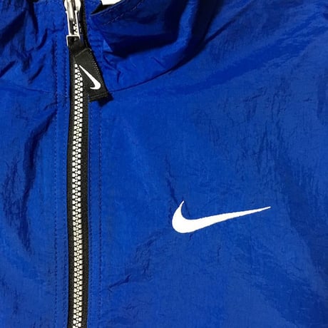 【USED】90'S NIKE NYLON JACKET BLUE×BLACK