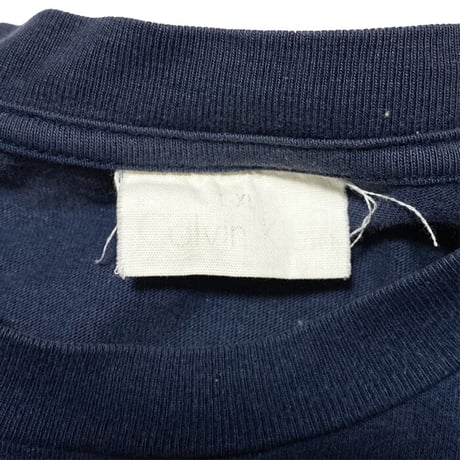 【USED】90'S-00'S CALVIN KLEIN JEANS  EMBROIDERY LOGO T-SHIRT