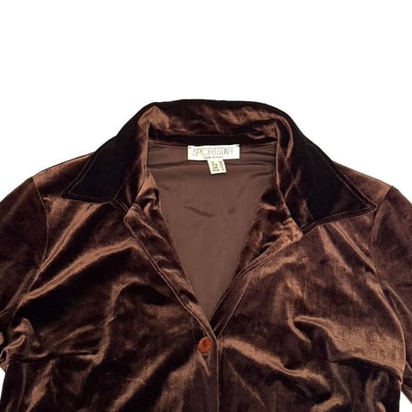 【USED】90's-00's SPORTSTAFF VELOR SLEEPING BLOUSE