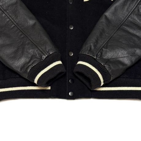 【USED】90's STUSSY "BIG4" VARSITY JACKET