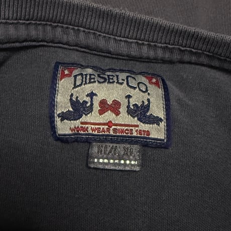 【USED】90's DIESEL “ONLY THE BRAVE” Mohawk Graphic T-shirt