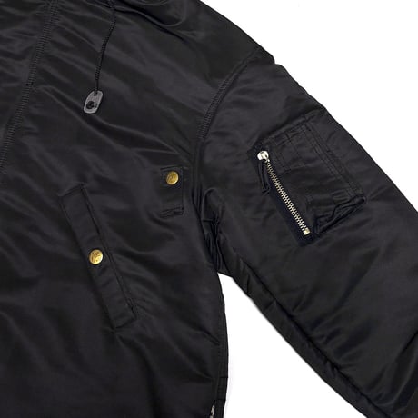【USED】90's JPG Jean’s by Gaultier Hybrid N-3B × Fishtail Mods Coat Black
