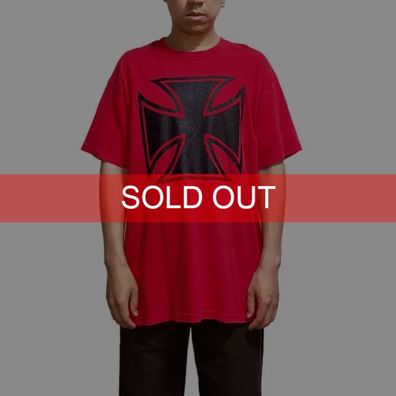 USED】00'S IRON CROSS T-SHIRT | KONBINI