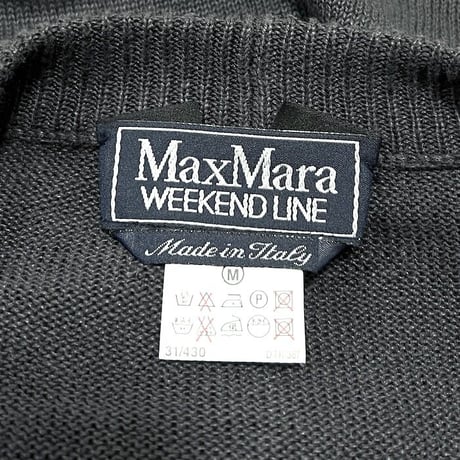 【USED】90'S-00'S MAX MARA WEEKEND LINE S/S LOOSE FIT LINEN CARDIGAN