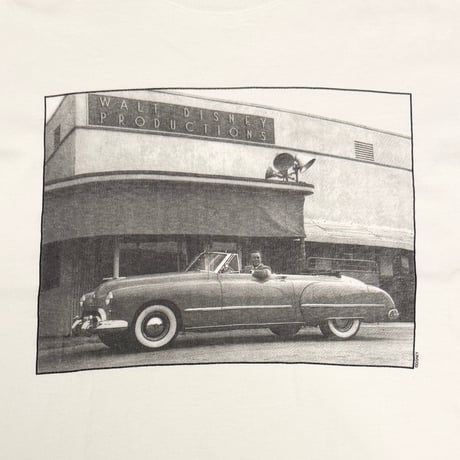 【USED】90's THE WALT DISNEY GALLERY “Walt Disney at the Studio” Photo T-shirt