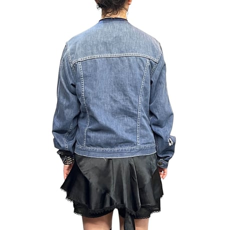 【USED】60's DUCK HEAD  COLLAR LESS TRUCKER DENIM JACKET