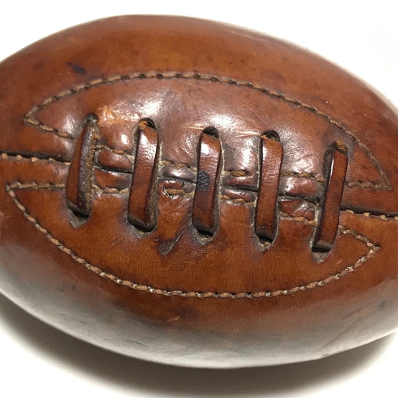 USED】VINTAGE SCEPTRE LEATHER MINI RUGBY BALL |