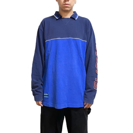 【USED】90'S-00'S FILA SPORT L/S POLO SHIRT