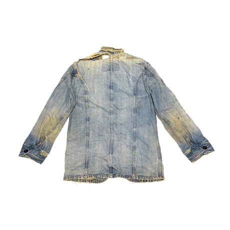 【USED】00's Levi's RED Destroyed Denim Work Jacket