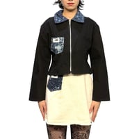 【USED】80's ONO eno ENGLAND SHORT JACKET BLACK